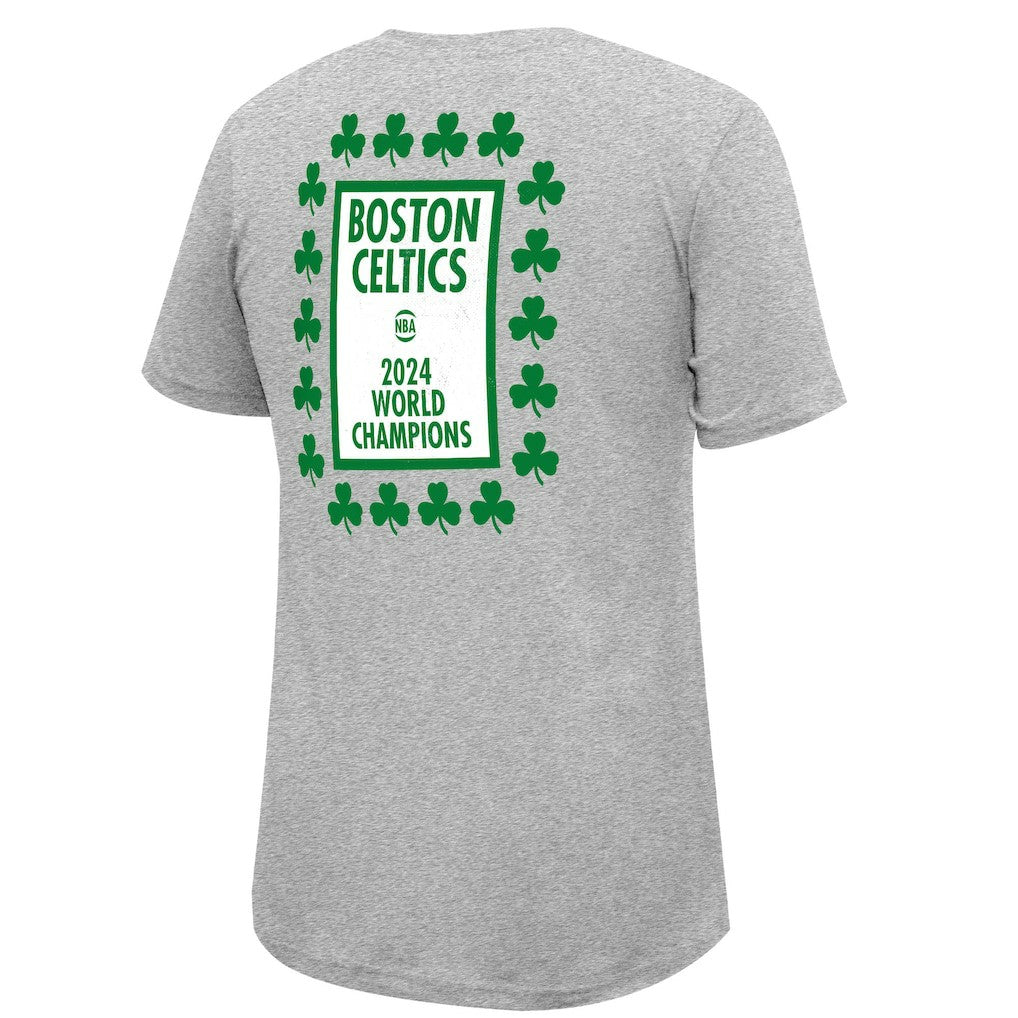 Heather Gray Boston Celtics Stadium Essentials 18-Time NBA Finals Champions Banner 18 Forever T-Shirt | NBA