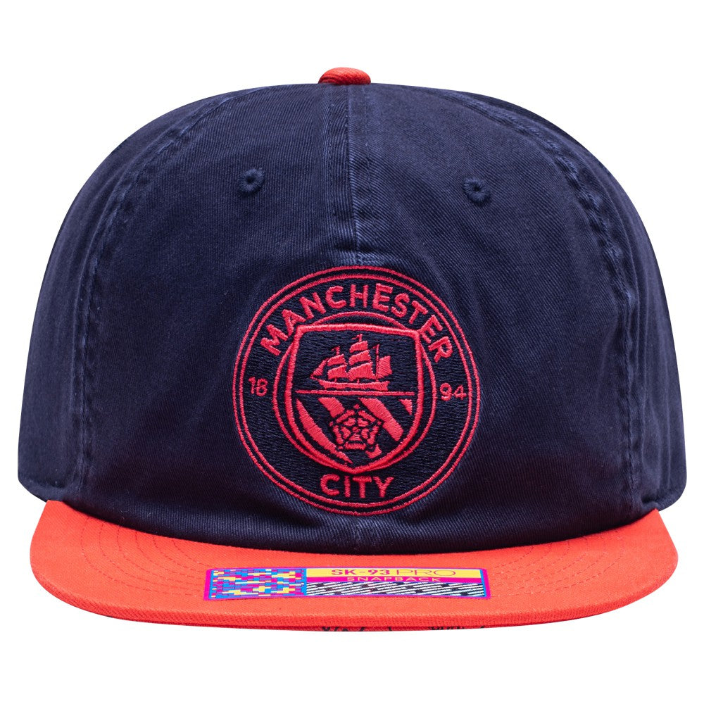 Manchester City Fan Ink Wander Snapback Hat