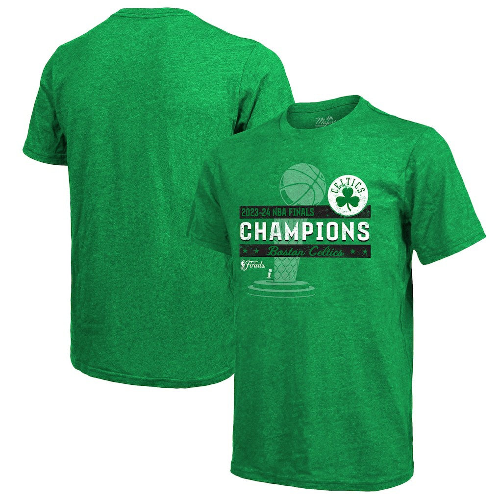 Boston Celtics Majestic Threads 2024 NBA Finals Champions Tri-Blend T-Shirt - Kelly Green online | NBA