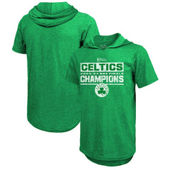 Boston Celtics Majestic Threads Women's 2024 NBA Finals Champions Tri-Blend Short Sleeve Pullover Hoodie Top - Kelly Green on sale | NBA