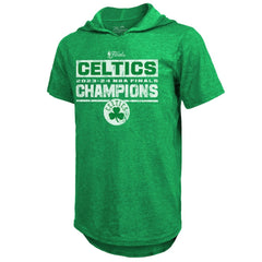 Boston Celtics Majestic Threads Women's 2024 NBA Finals Champions Tri-Blend Short Sleeve Pullover Hoodie Top - Kelly Green on sale | NBA