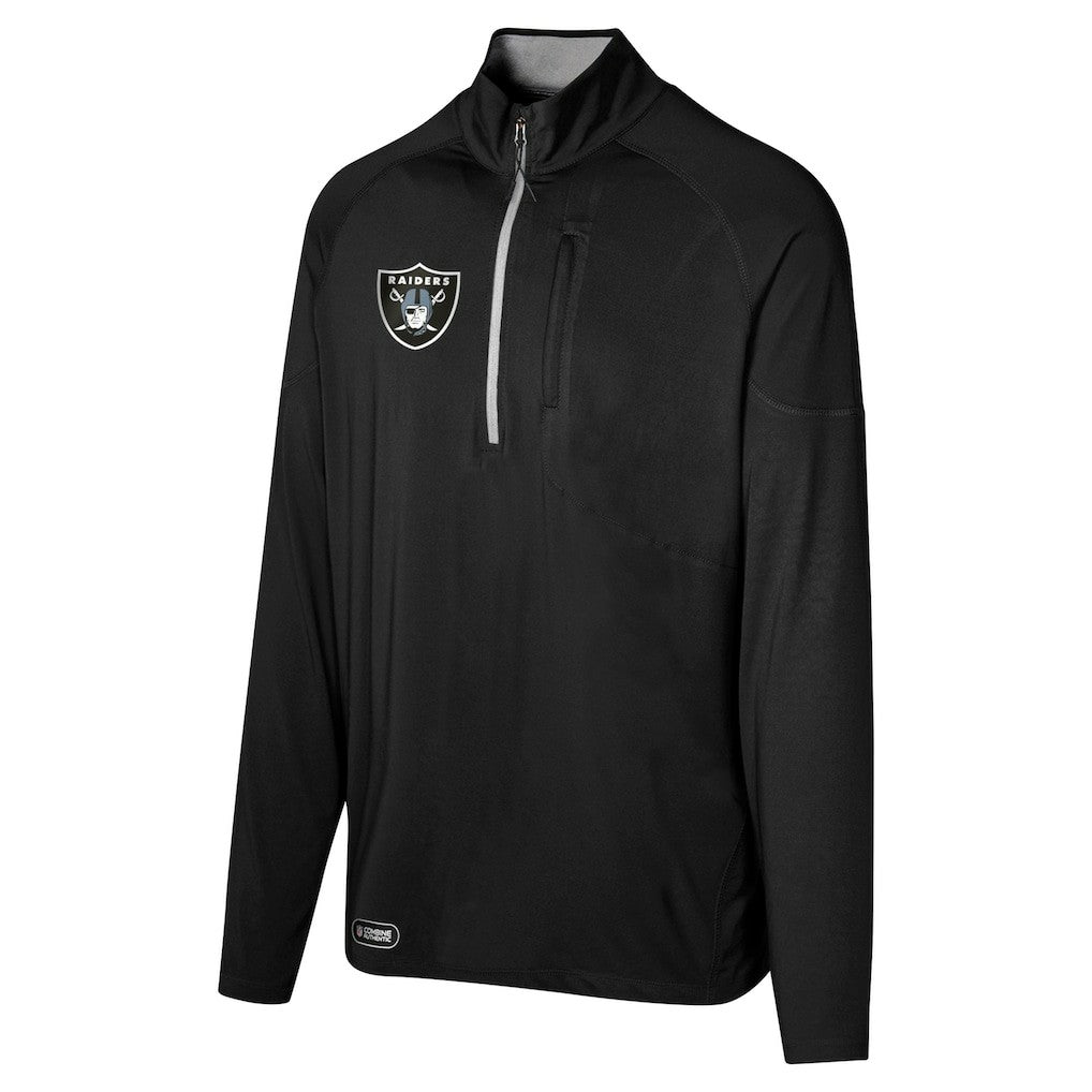 Las Vegas Raiders Grind Iron Quarter-Zip Top | NFL Outlet