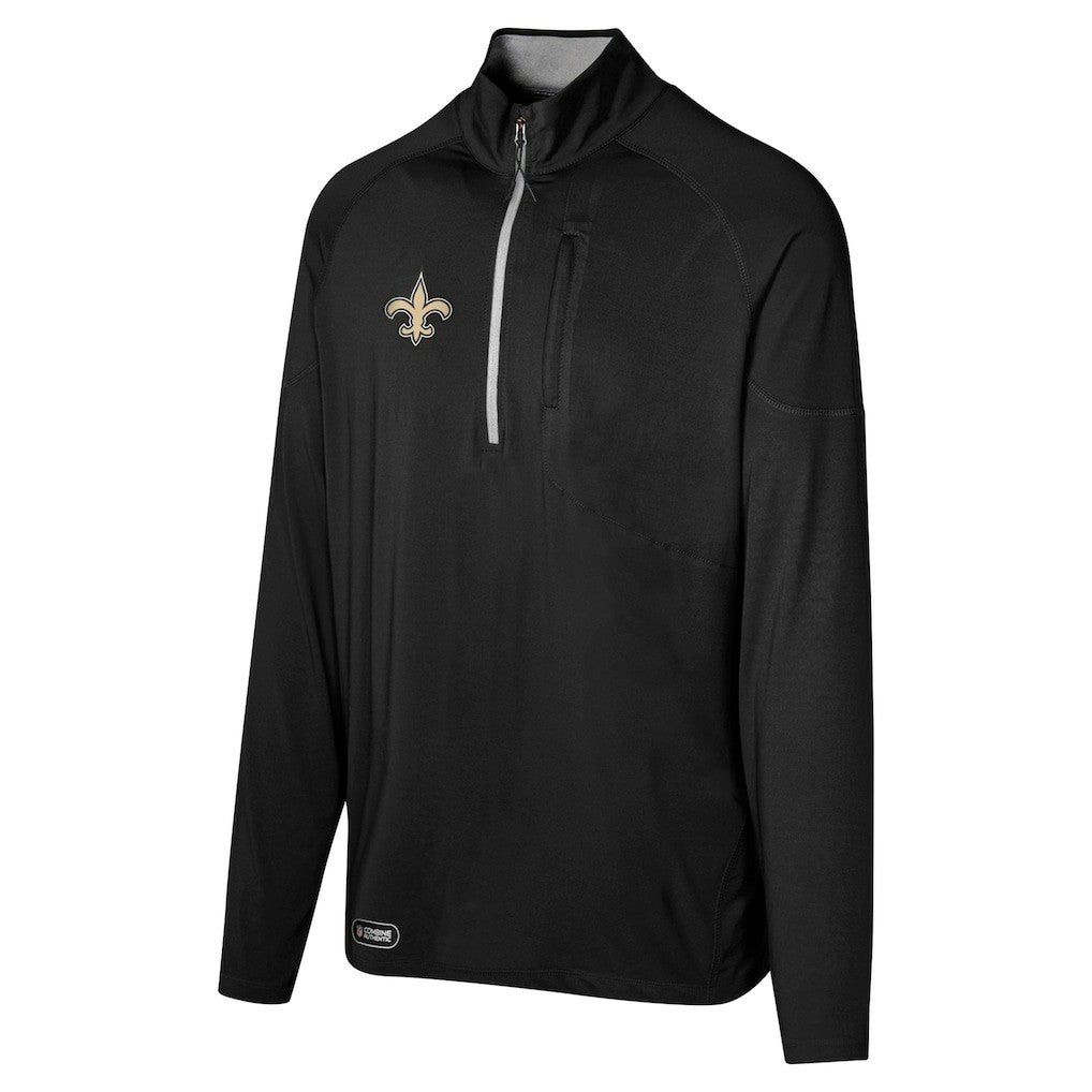 New Orleans Saints Grind Iron Quarter-Zip Top | NFL Discount