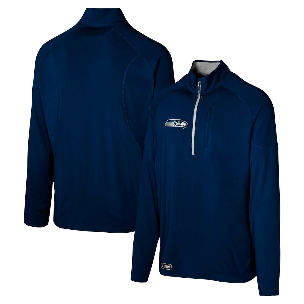 Seattle Seahawks Grind Iron Quarter-Zip Top | NFL New