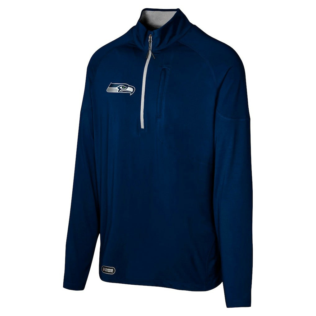 Seattle Seahawks Grind Iron Quarter-Zip Top | NFL New