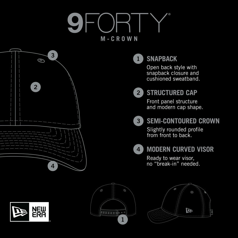 Miami Marlins New Era 9FORTY M-Crown Adjustable Hat - MLB Hats