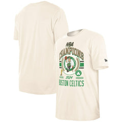 Cream Boston Celtics 2024 NBA Finals Champions Victory Chrome T-Shirt | NBA