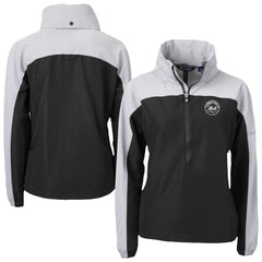 New York Mets Cutter & Buck Women's Charter Eco Recycled Half-Zip Anorak Jacket - MLB Jackets
