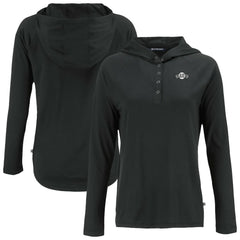 San Francisco Giants Cutter & Buck Women's Coastline Epic Comfort Eco Recycled Raglan Long Sleeve Hoodie T-Shirt - MLB Hoodies