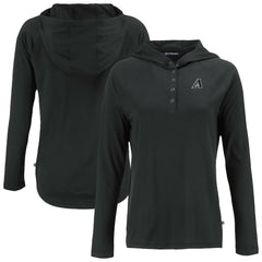 Arizona Diamondbacks Cutter & Buck Women's Coastline Epic Comfort Eco Recycled Raglan Long Sleeve Hoodie T-Shirt - MLB Hoodies