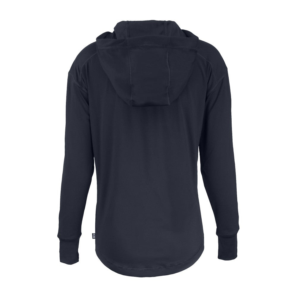 New York Mets Cutter & Buck Women's Daybreak Eco Recycled Half-Zip Hoodie - MLB Hoodies
