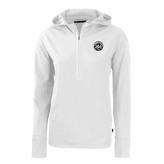 New York Mets Cutter & Buck Women's Daybreak Eco Recycled Half-Zip Hoodie - MLB Hoodies