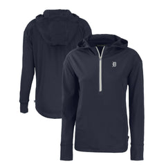 Detroit Tigers Cutter & Buck Women's Daybreak Eco Recycled Half-Zip Hoodie - MLB Hoodies