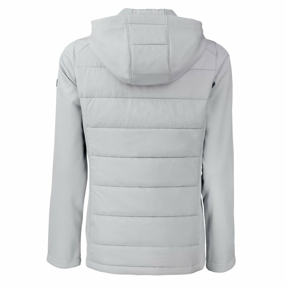 Detroit Tigers Cutter & Buck Women's Evoke Hybrid Eco Softshell Recycled Full-Zip Hooded Jacket - MLB Jackets
