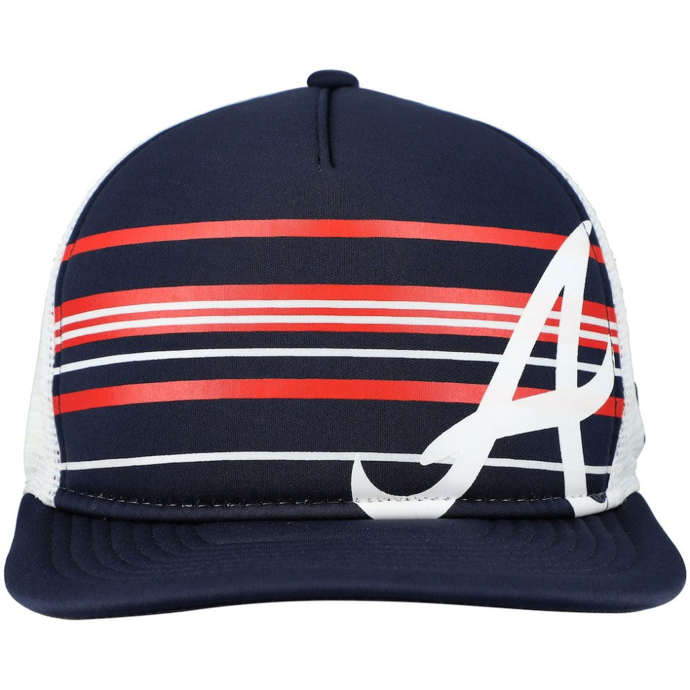 Atlanta Braves New Era A-Frame Trucker 9FIFTY Snapback Hat - MLB Hats