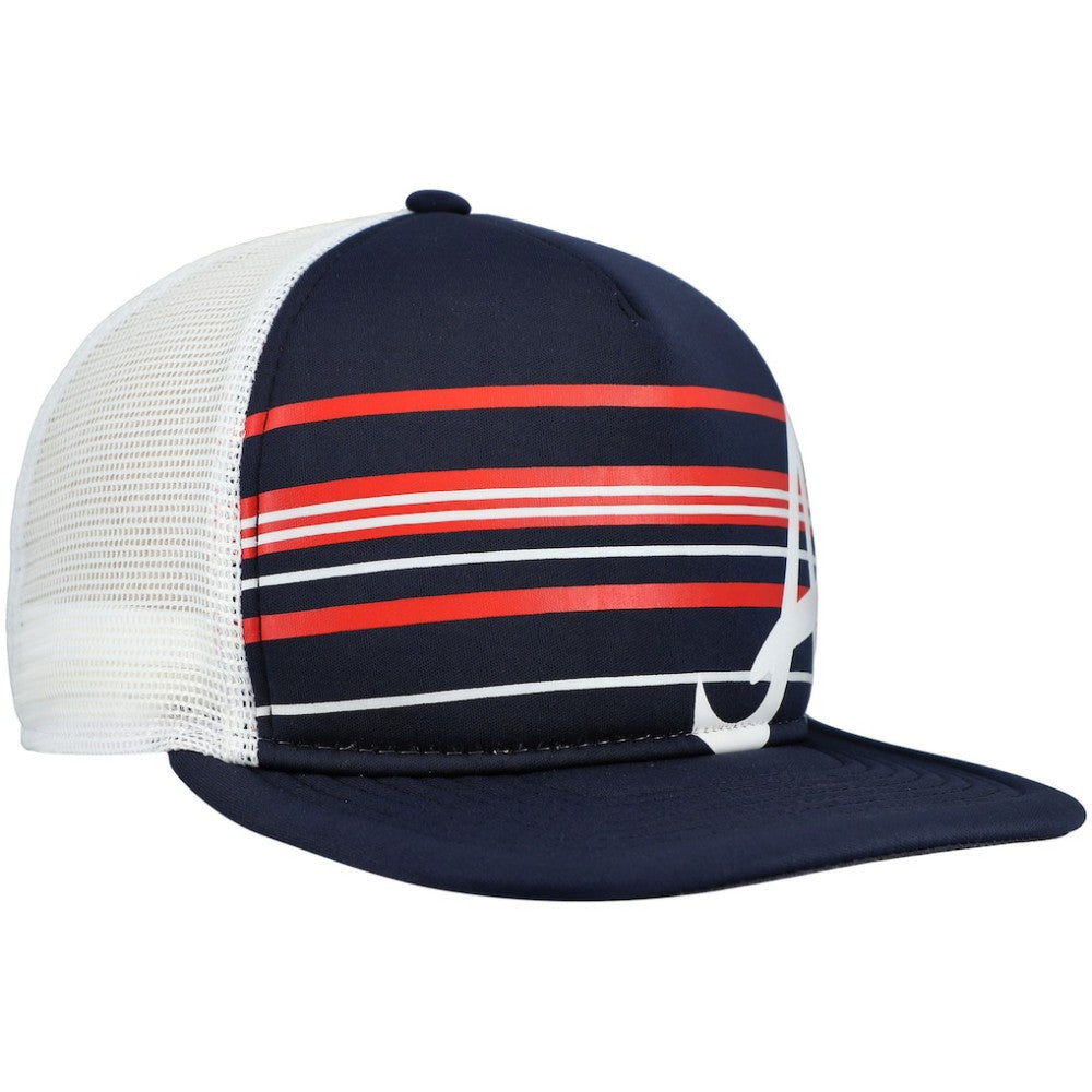 Atlanta Braves New Era A-Frame Trucker 9FIFTY Snapback Hat - MLB Hats