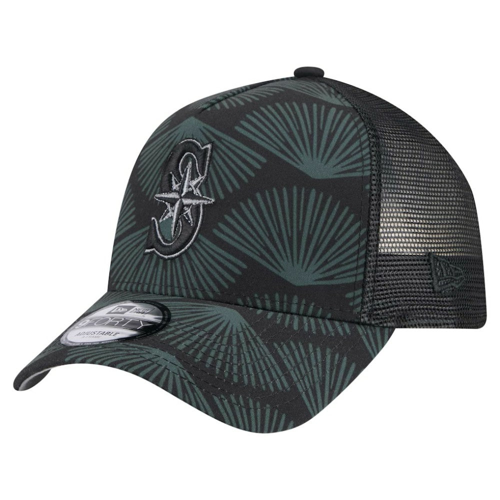 Seattle Mariners New Era 9FORTY A-Frame Trucker Adjustable Hat - MLB Hats