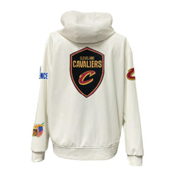 White Cleveland Cavaliers Jeff Hamilton Vegan Leather Full-Zip Hoodie sale | NBA