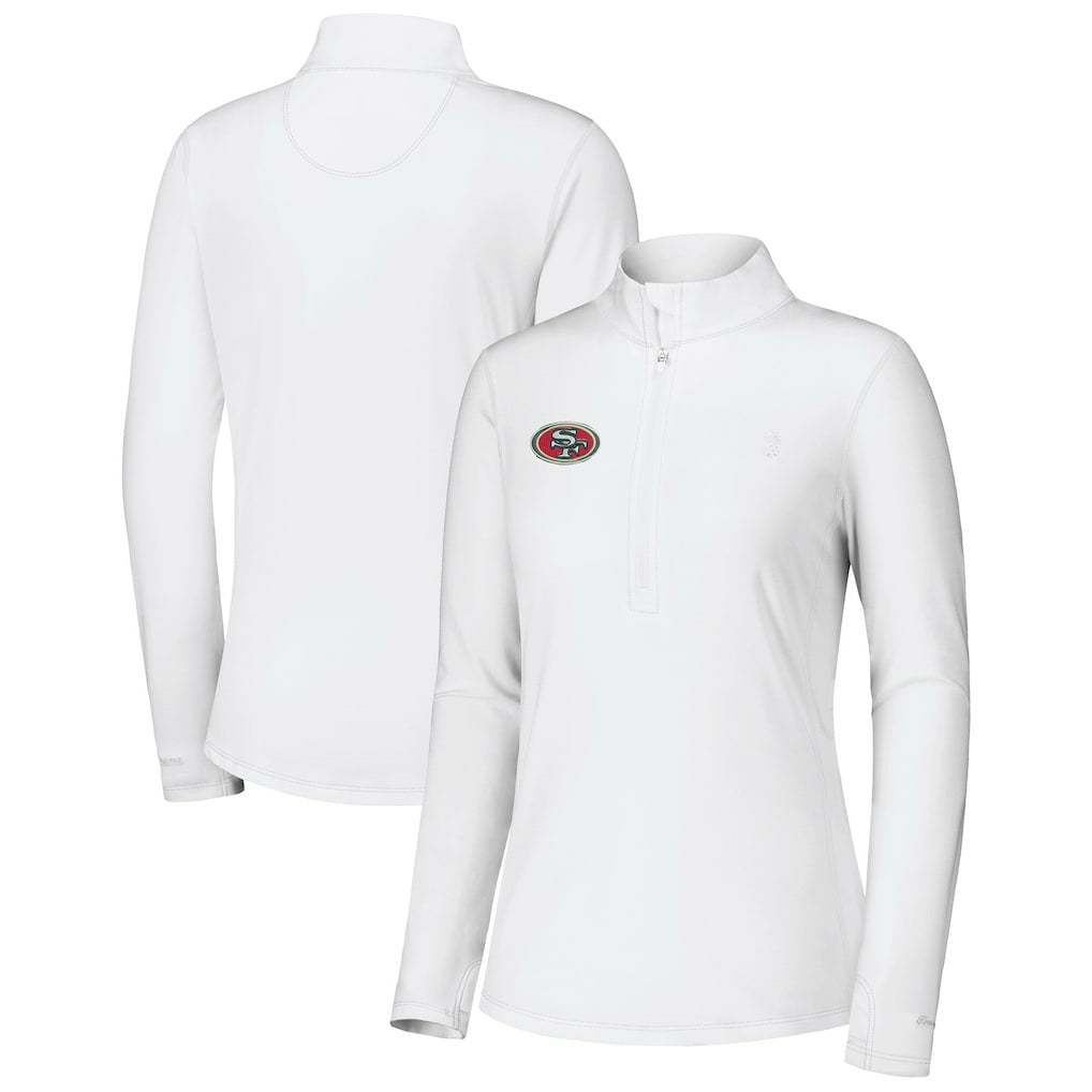 San Francisco 49ers Women's Sport Playa Vista IslandZone Quarter-Zip Jacket | NFL US