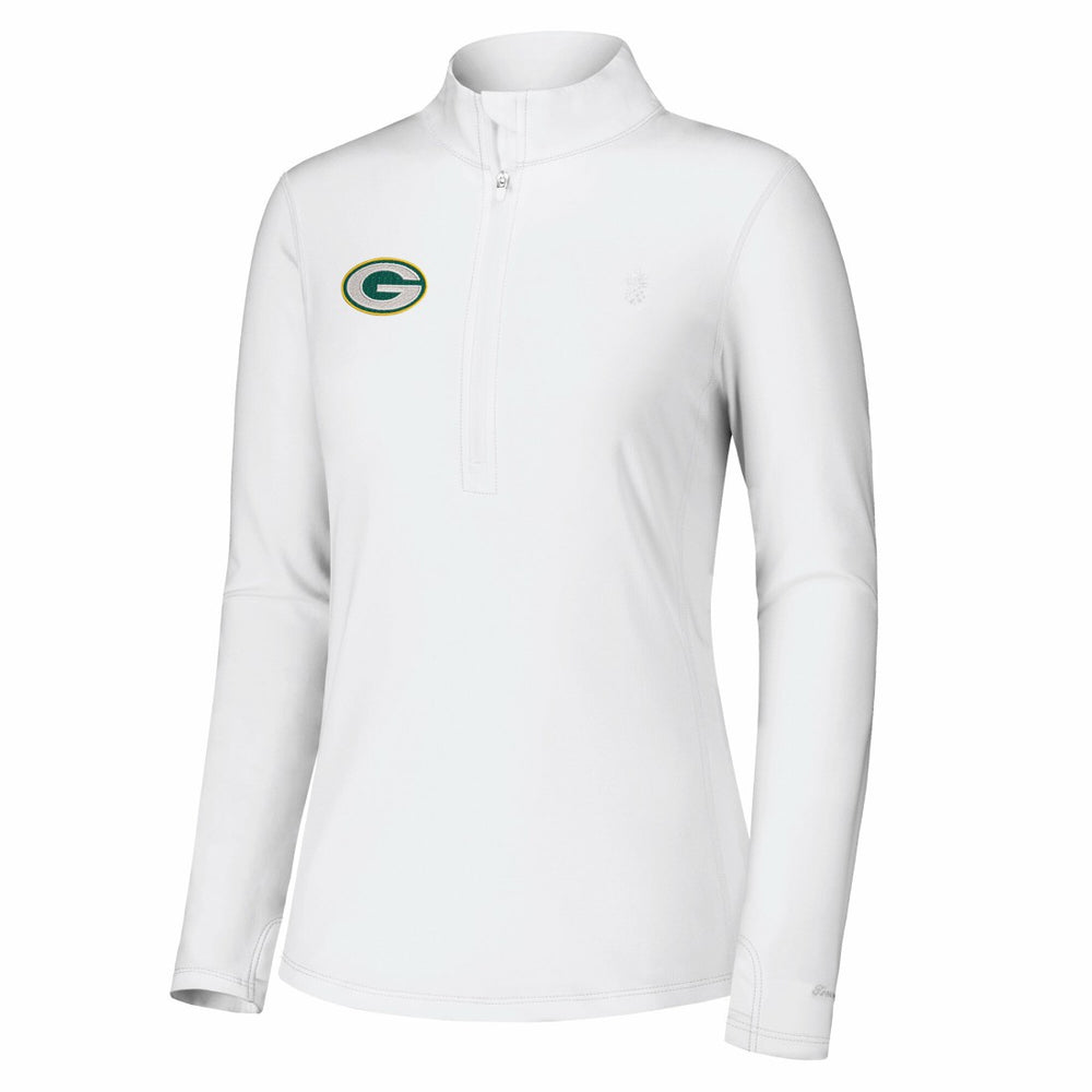 Green Bay Packers Women's Sport Playa Vista IslandZone Quarter-Zip Jacket | NFL Sale