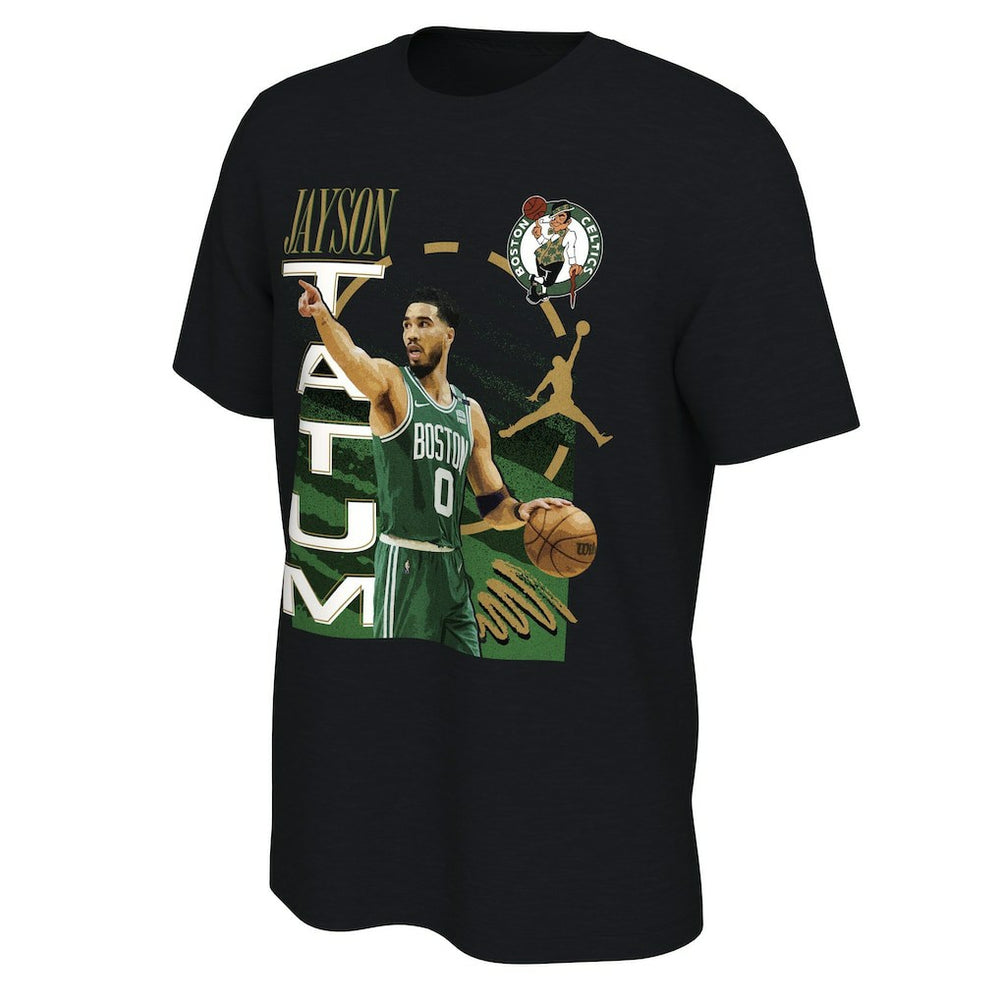 Black Jayson Tatum Boston Celtics Jordan Brand Player T-Shirt | NBA