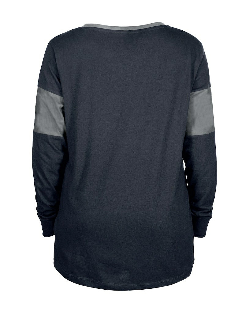 Dallas Cowboys Women's Lace-Up Notch-Neck Long Sleeve T-Shirt | NFL On sale