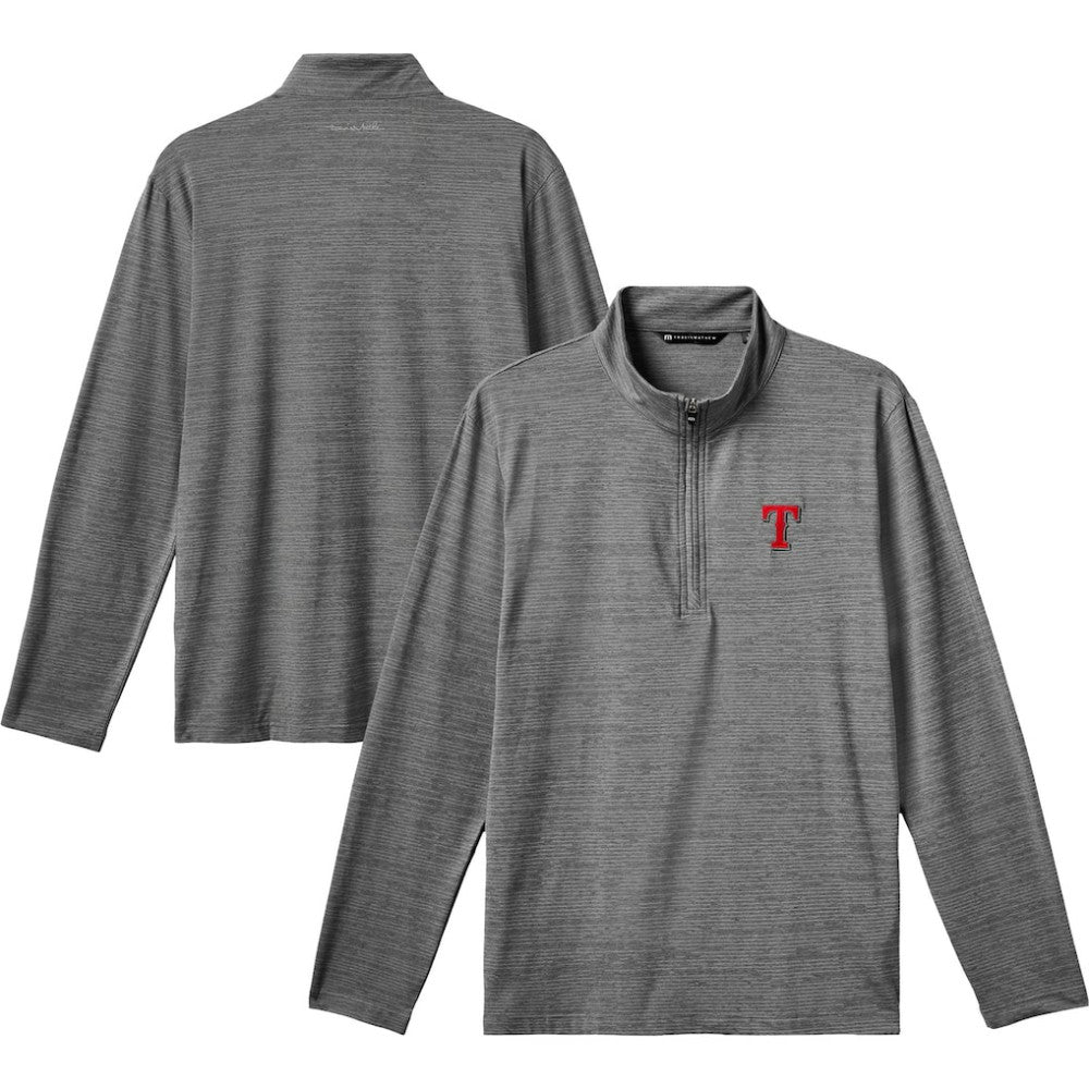 Texas Rangers TravisMathew The Heater Quarter-Zip Pullover Top - MLB Pullover