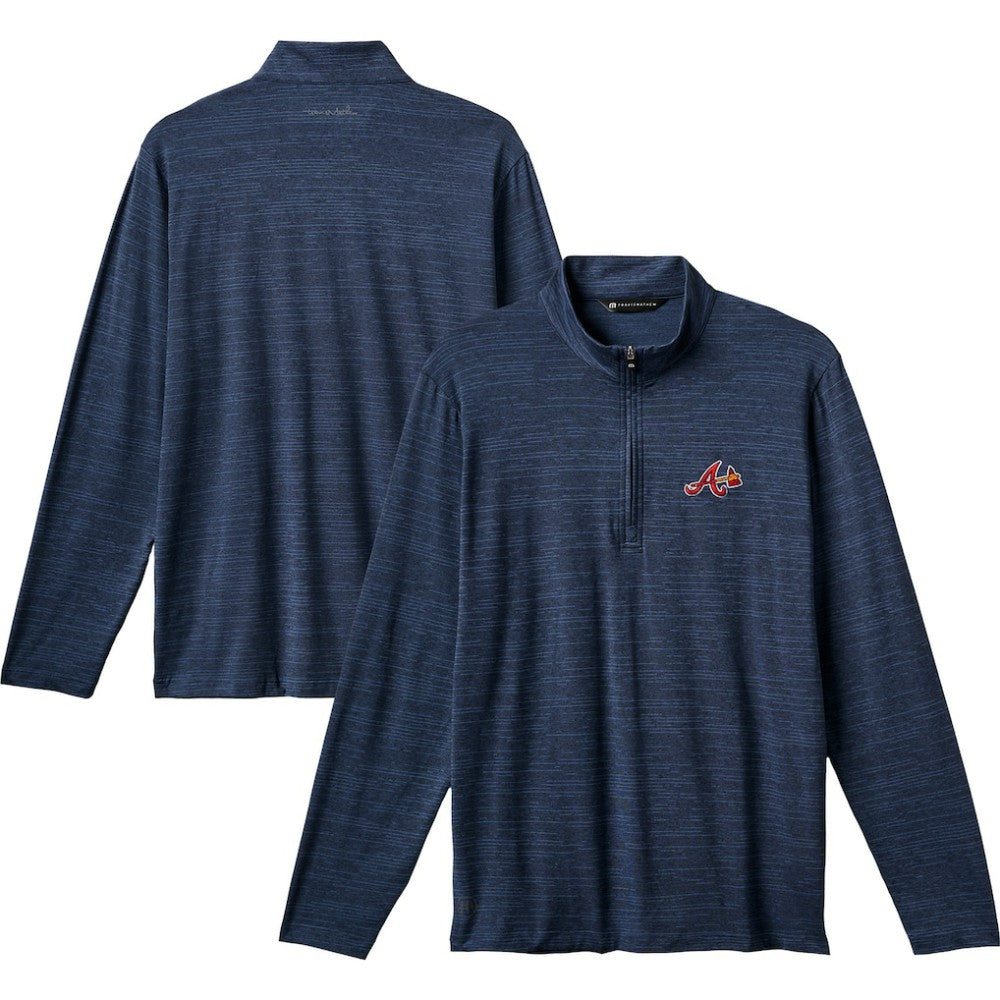 Atlanta Braves TravisMathew The Heater Quarter-Zip Pullover Top - MLB Pullover