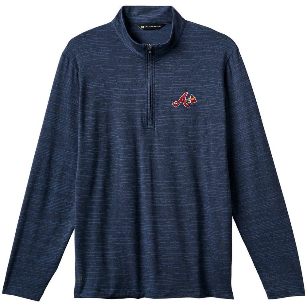 Atlanta Braves TravisMathew The Heater Quarter-Zip Pullover Top - MLB Pullover