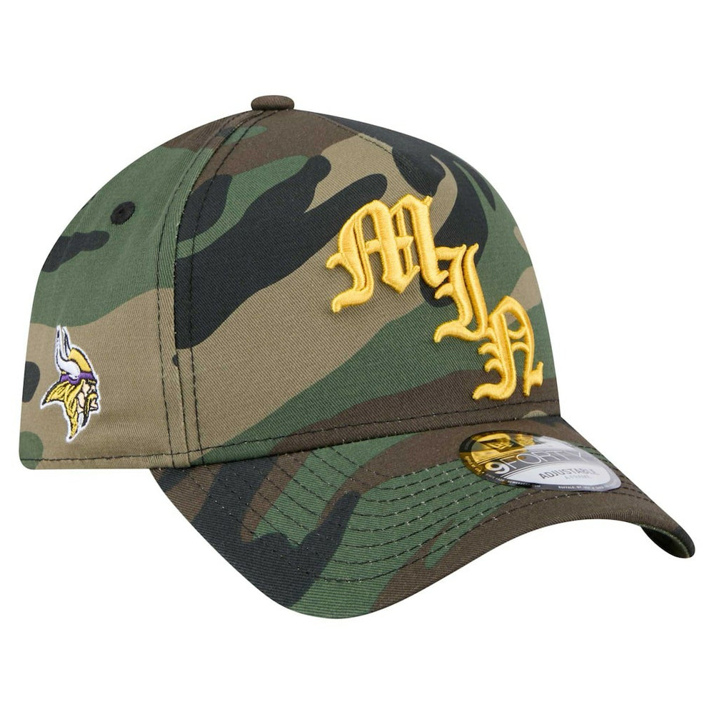Minnesota Vikings Mystic Camo A-Frame 9FORTY Adjustable Hat | NFL Discount