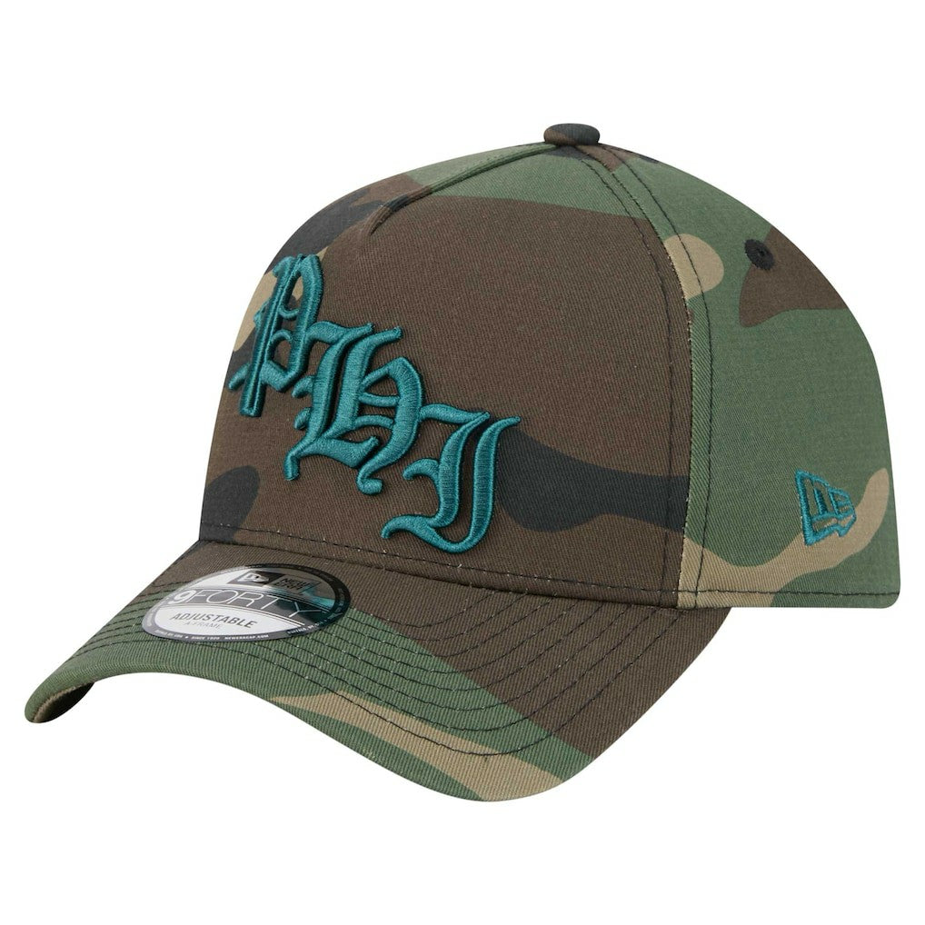 Philadelphia Eagles Mystic Camo A-Frame 9FORTY Adjustable Hat | NFL Discount