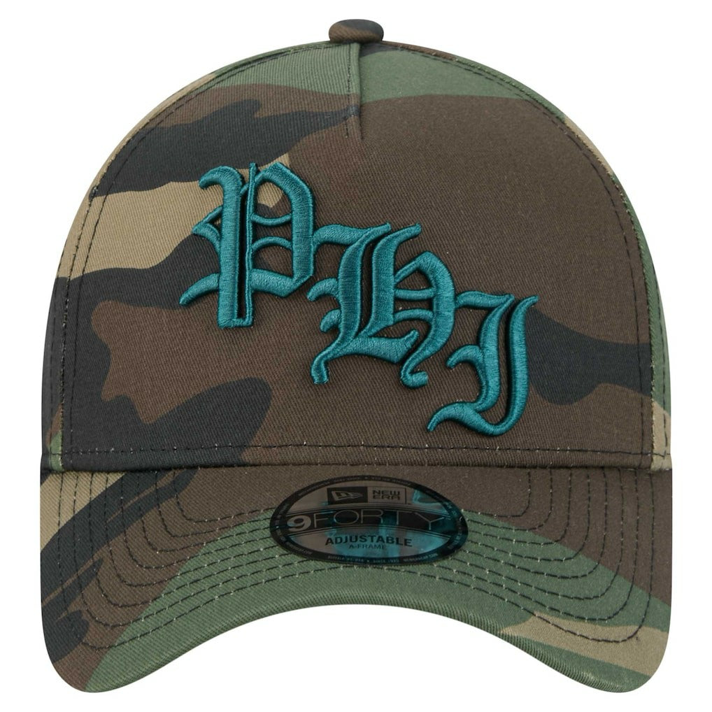 Philadelphia Eagles Mystic Camo A-Frame 9FORTY Adjustable Hat | NFL Discount