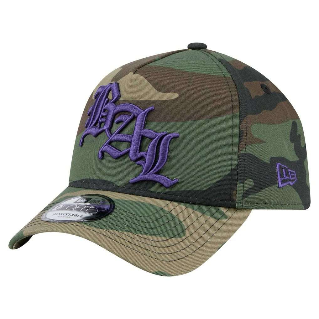 Baltimore Ravens Mystic Camo A-Frame 9FORTY Adjustable Hat | NFL Outlet