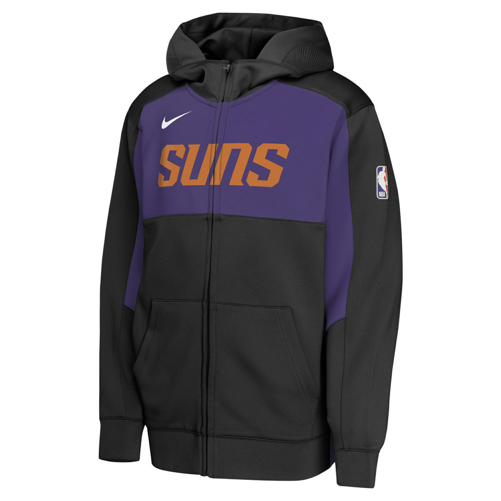 Black/Purple Phoenix Suns Youth Authentic On-Court Showtime Performance Full-Zip Hoodie | NBA