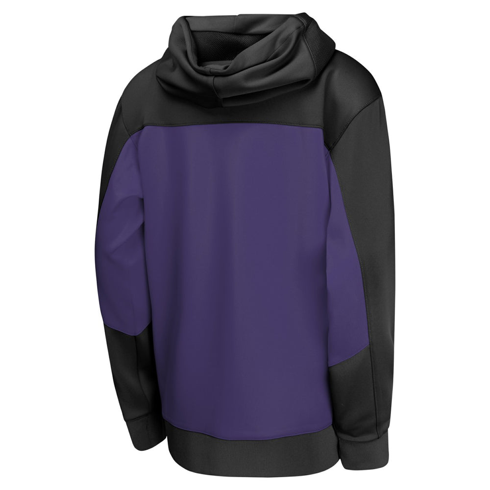 Black/Purple Phoenix Suns Youth Authentic On-Court Showtime Performance Full-Zip Hoodie | NBA