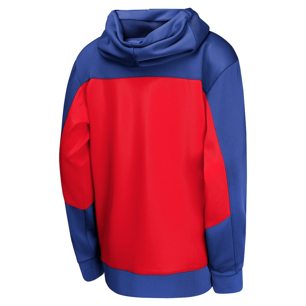 Royal/Red Philadelphia 76ers Youth Authentic On-Court Showtime Performance Full-Zip Hoodie | NBA