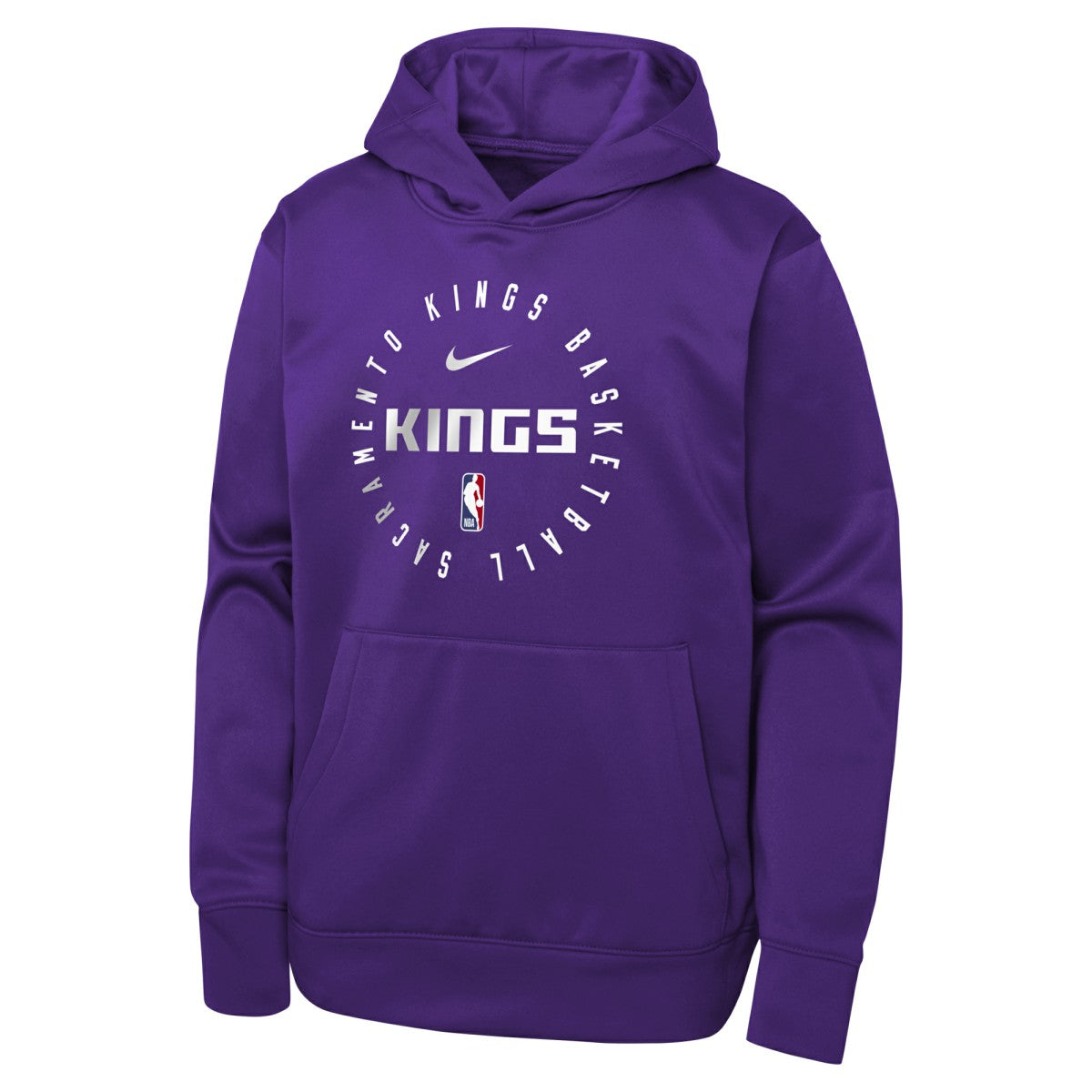Purple Sacramento Kings Youth Performance Practice Spotlight Pullover Hoodie | NBA