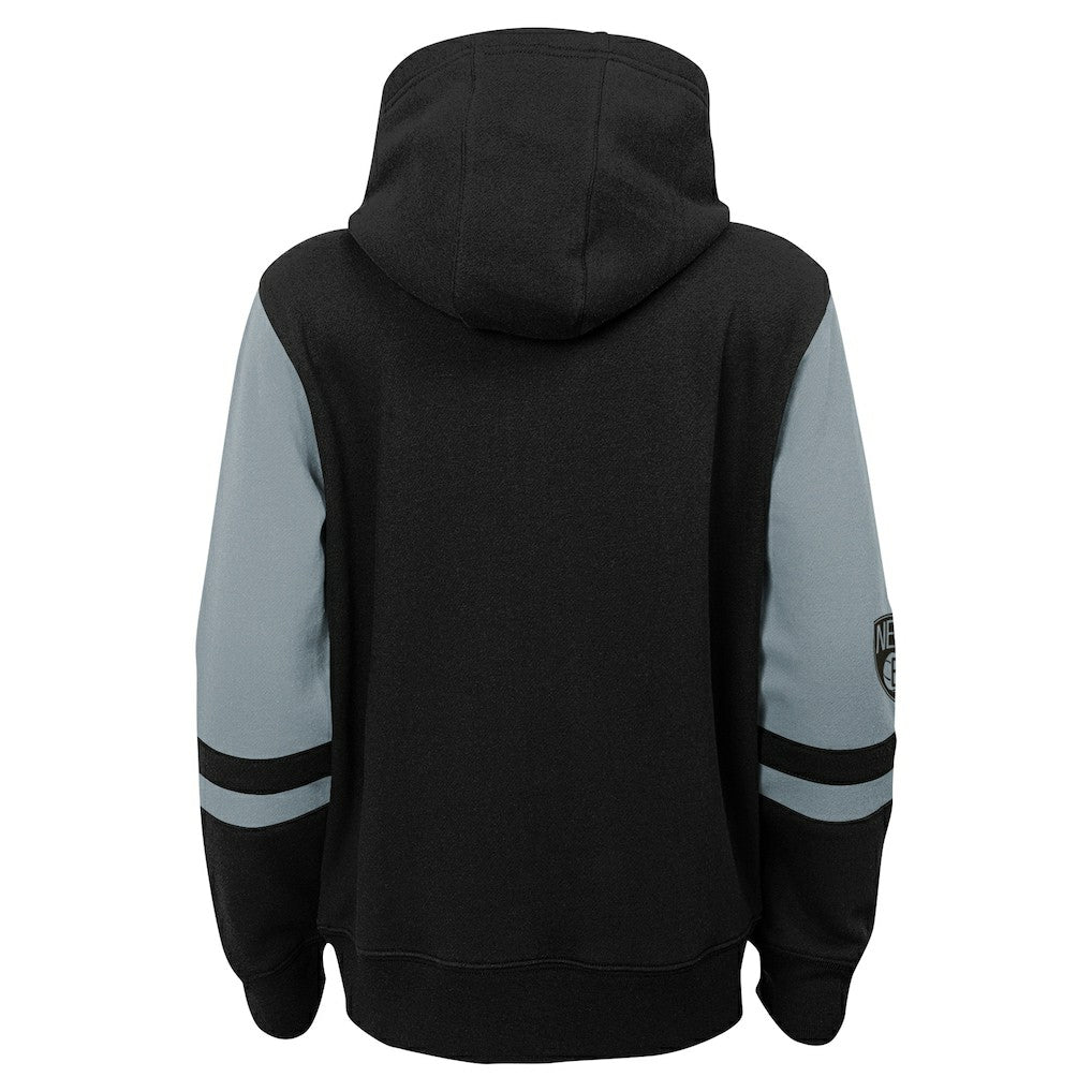 Black Brooklyn Nets Preschool Straight To The League Full-Zip Hoodie | NBA