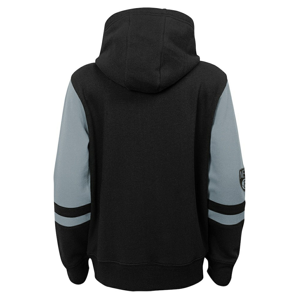 Black Brooklyn Nets Preschool Straight To The League Full-Zip Hoodie | NBA