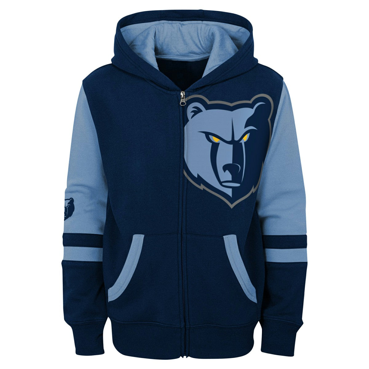 Navy Memphis Grizzlies Preschool Straight To The League Full-Zip Hoodie | NBA