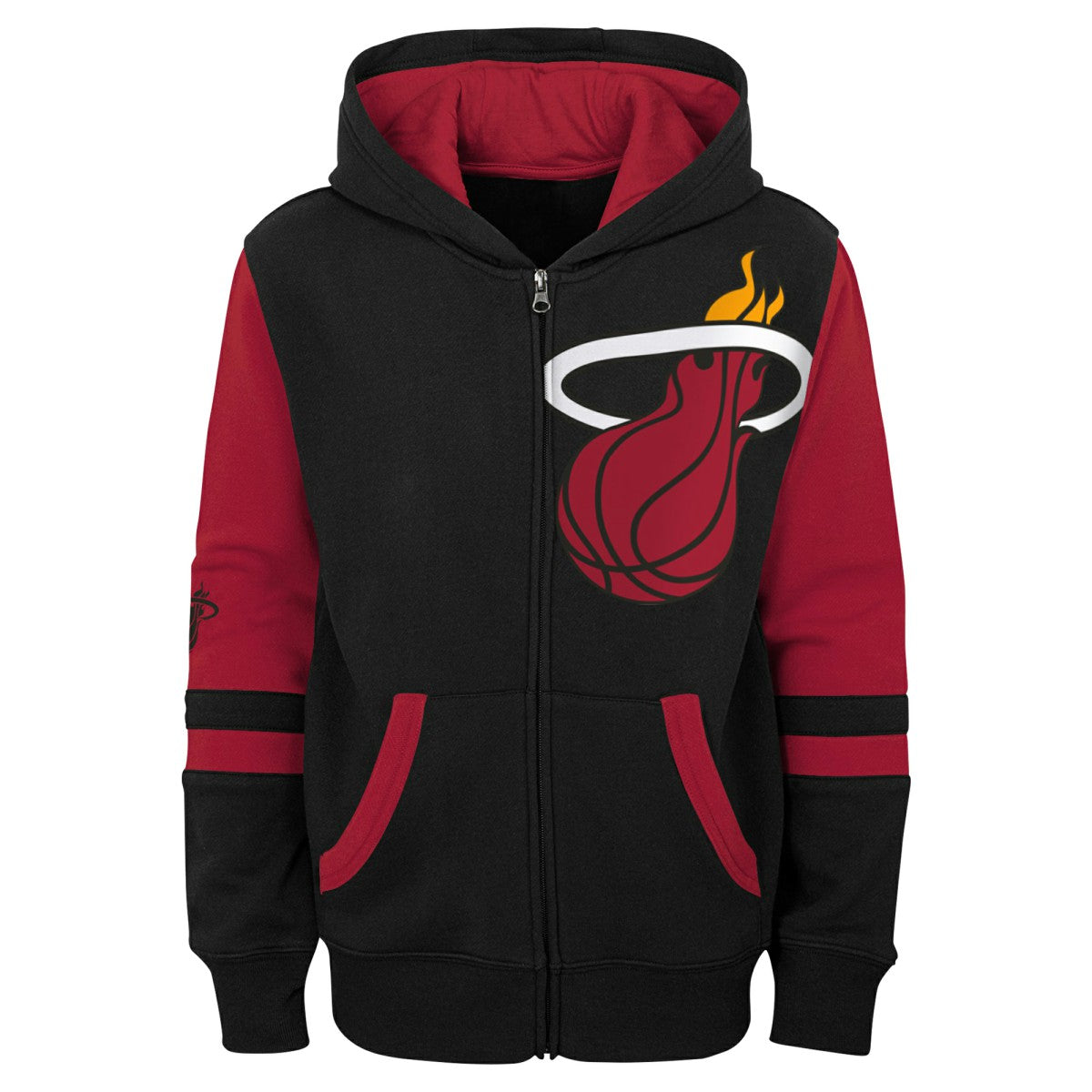 Black Miami Heat Preschool Straight To The League Full-Zip Hoodie | NBA