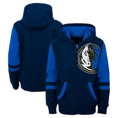 Navy Dallas Mavericks Preschool Straight To The League Full-Zip Hoodie sale | NBA