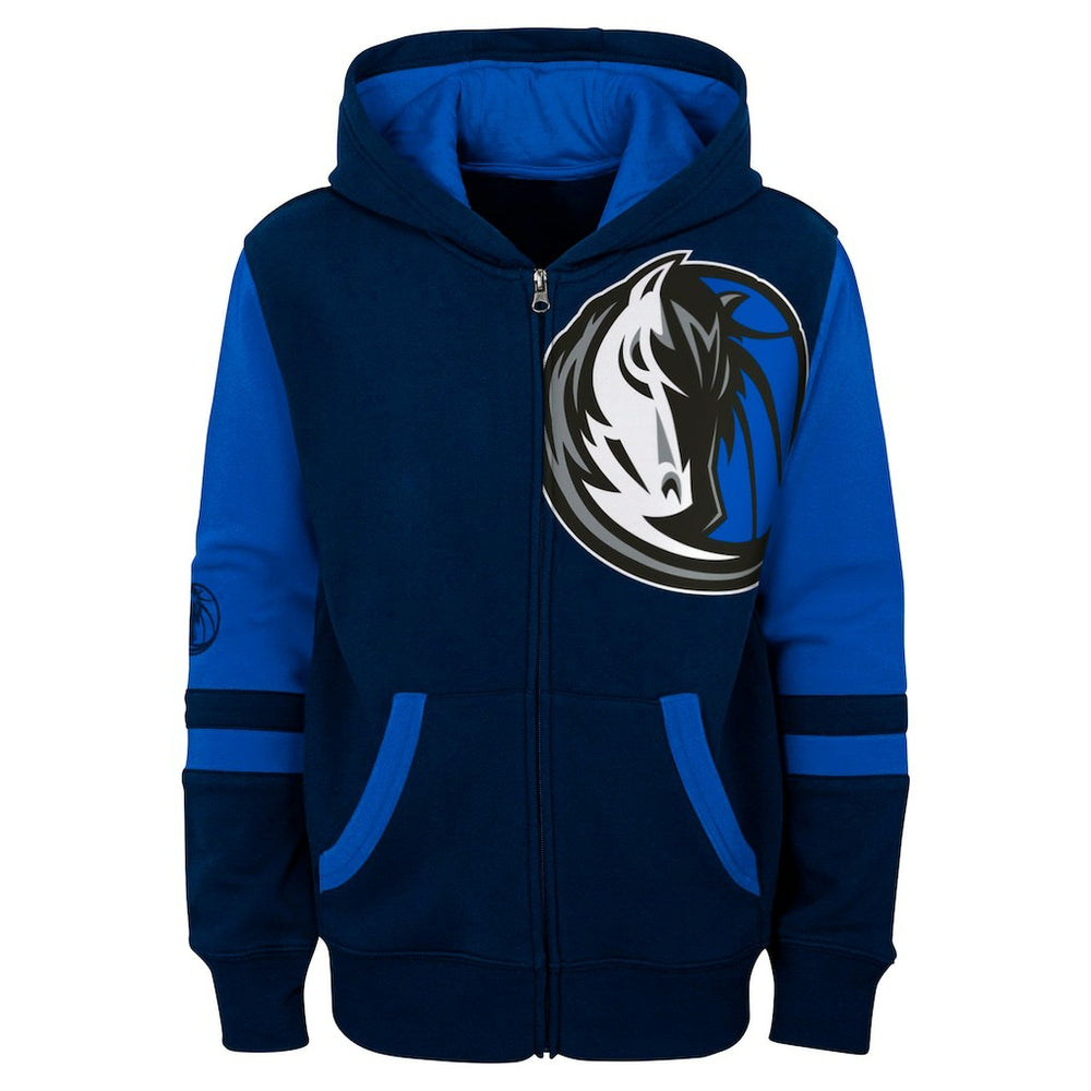 Navy Dallas Mavericks Preschool Straight To The League Full-Zip Hoodie sale | NBA