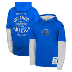 Blue Orlando Magic Youth Small Ball Long Sleeve Hoodie T-Shirt | NBA