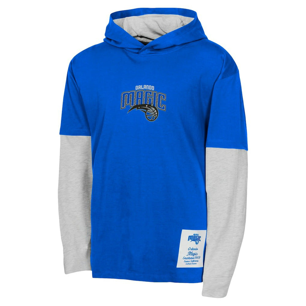 Blue Orlando Magic Youth Small Ball Long Sleeve Hoodie T-Shirt | NBA