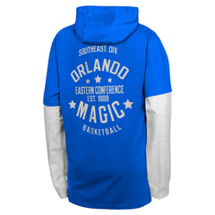 Blue Orlando Magic Youth Small Ball Long Sleeve Hoodie T-Shirt | NBA