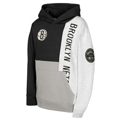 Black Brooklyn Nets Youth Splash Pullover Hoodie | NBA