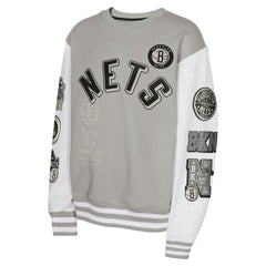 Gray Brooklyn Nets Youth Star Treatment Pullover Sweatshirt | NBA