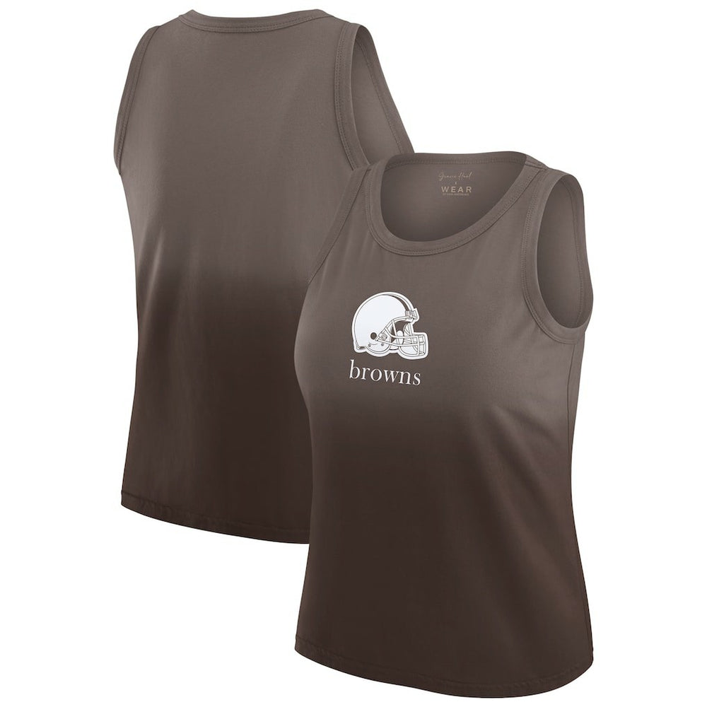 Cleveland Browns WEAR by Erin Andrews x Gracie Hunt Women's Ombre Tank Top | NFL Sale
