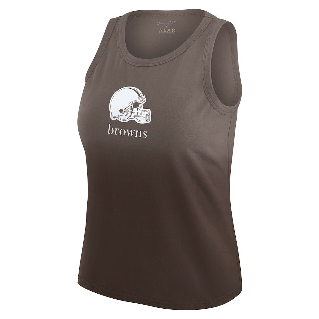 Cleveland Browns WEAR by Erin Andrews x Gracie Hunt Women's Ombre Tank Top | NFL Sale